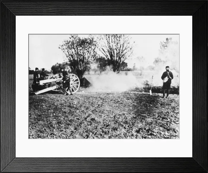 Framed Print : French artillery WWI Framed Print : French artillery WWI