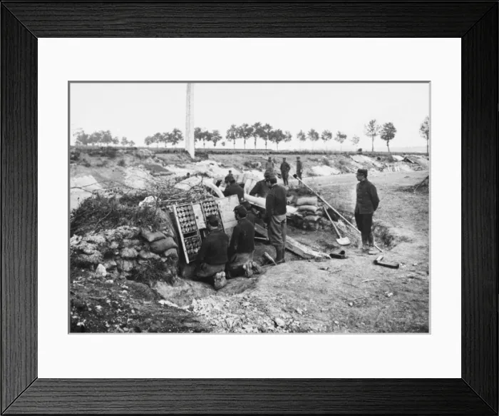 Framed Print : French artillery WWI Framed Print : French artillery WWI