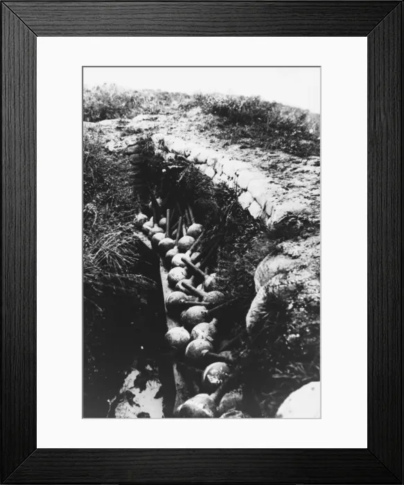 Framed Print : French bombs WWI Framed Print : French bombs WWI
