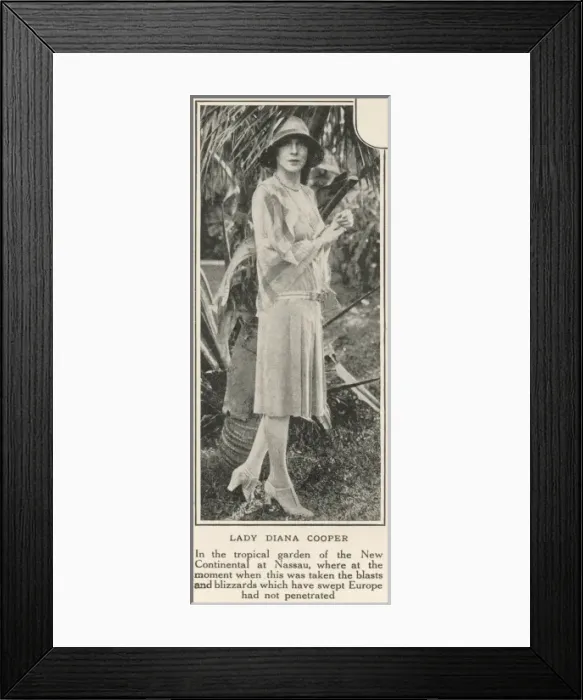 Framed Print : Lady Diana Cooper in Nassau Framed Print : Lady Diana Cooper in Nassau