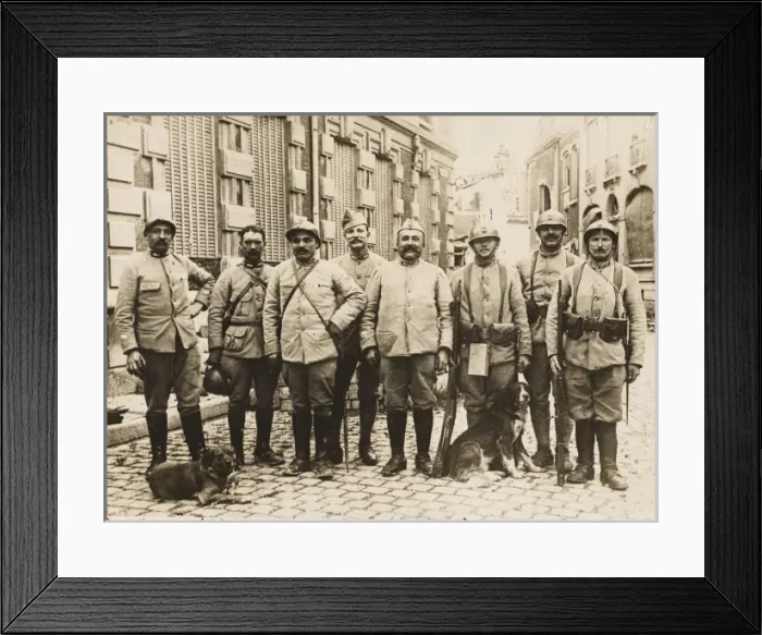Framed Print : French patrol WWI Framed Print : French patrol WWI