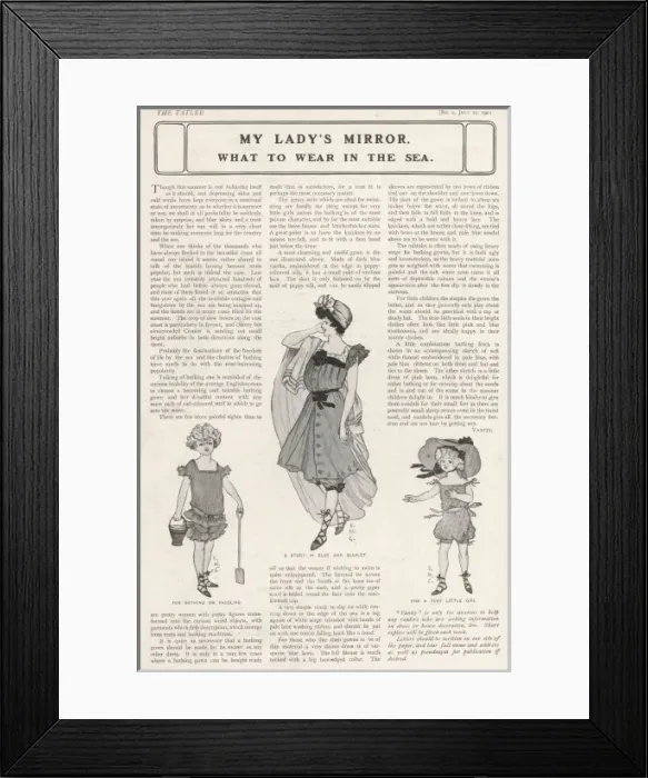 Framed Print : What to wear in the sea Framed Print : What to wear in the sea