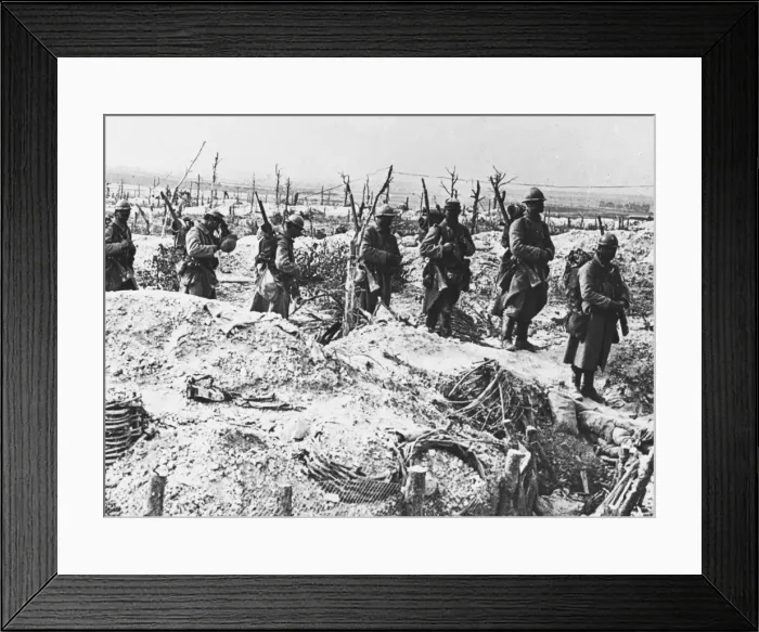 Framed Print : French infantry WWI Framed Print : French infantry WWI