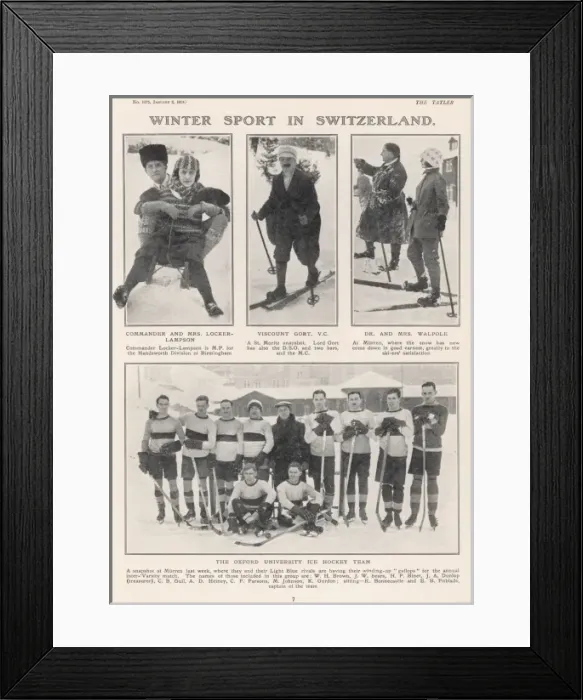 Framed Print : Winter Sport in Switzerland Framed Print : Winter Sport in Switzerland
