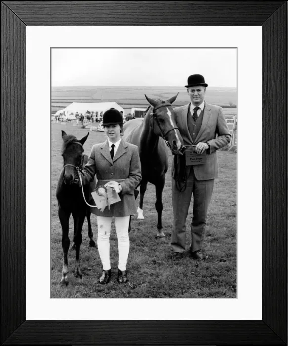 Framed Print : First prize mare and foal at the Royal Cornwall Show Framed Print : First prize mare and foal at the Royal Cornwall Show