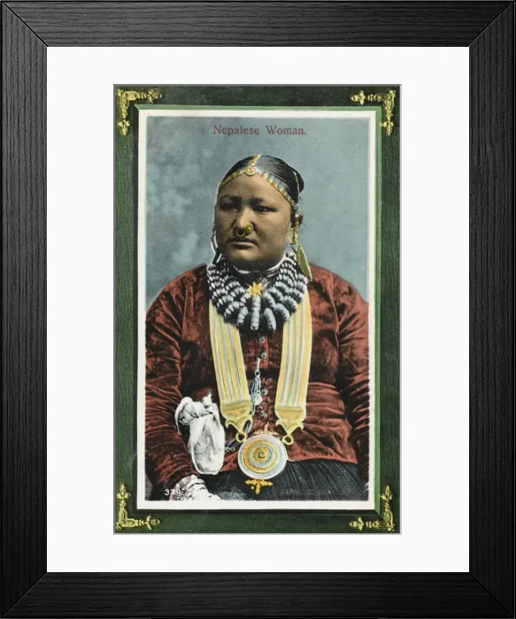 Framed Print : Highly decorated Nepalese Woman Framed Print : Highly decorated Nepalese Woman