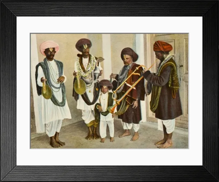 Framed Print : Traditional Indian band Framed Print : Traditional Indian band