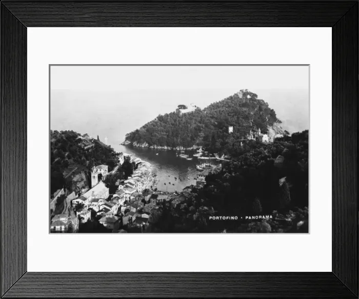 Framed Print : Panoramic View of Portofino Framed Print : Panoramic View of Portofino
