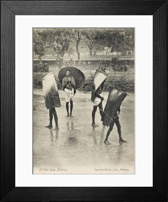Framed Print : Wet day in Madras, India Framed Print : Wet day in Madras, India