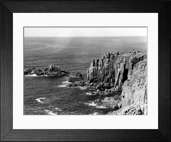 Framed Print : Aerial view of Lands End, Cornwall Framed Print : Aerial view of Lands End, Cornwall