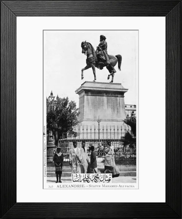 Framed Print : Statue of Muhammed Ali Pacha, Alexandra, Egypt Framed Print : Statue of Muhammed Ali Pacha, Alexandra, Egypt
