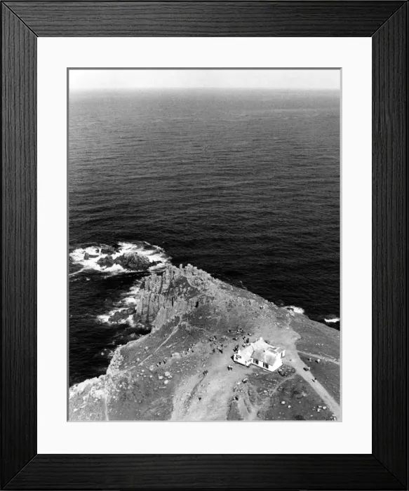 Framed Print : Aerial view of Lands End, Cornwall Framed Print : Aerial view of Lands End, Cornwall