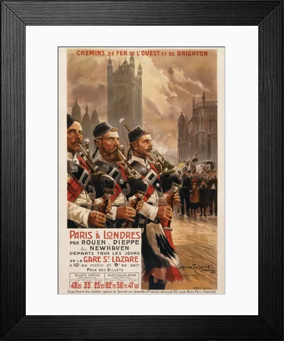 Framed Print : French Railways Poster for London Framed Print : French Railways Poster for London