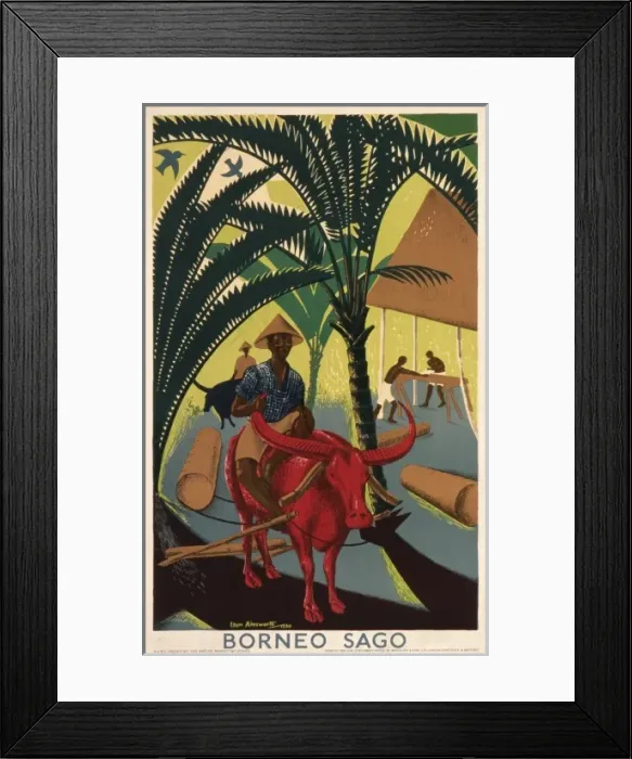 Framed Print : Borneo Sago poster Framed Print : Borneo Sago poster