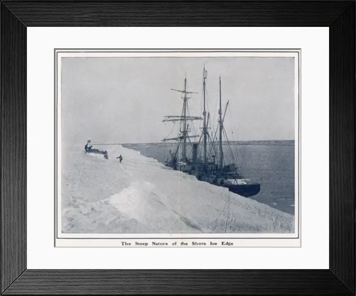 Framed Print : The Steep Nature of the Shore Ice Edge Framed Print : The Steep Nature of the Shore Ice Edge
