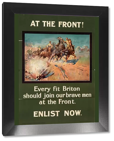 At the Front - World War One recruitment poster