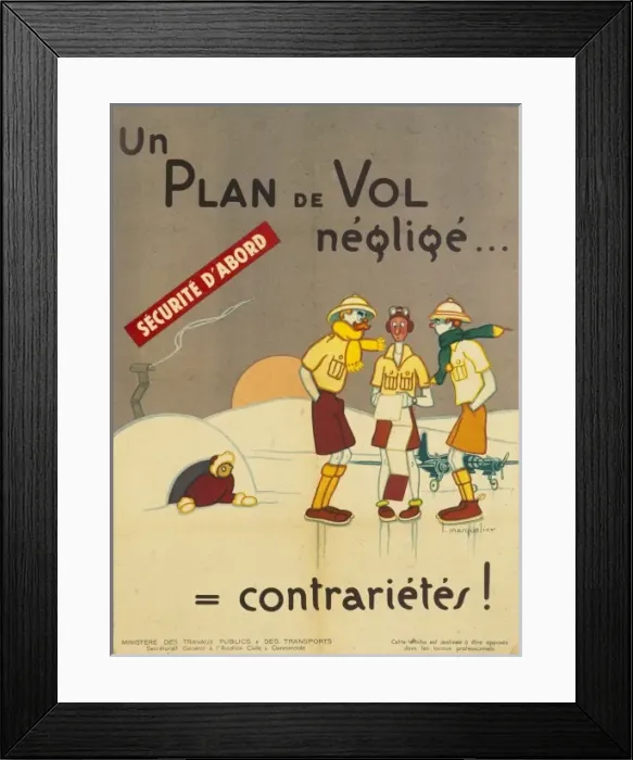 Framed Print : French travel & transport poster Framed Print : French travel & transport poster