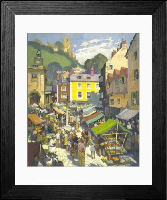 Framed Print : Country Market Place
