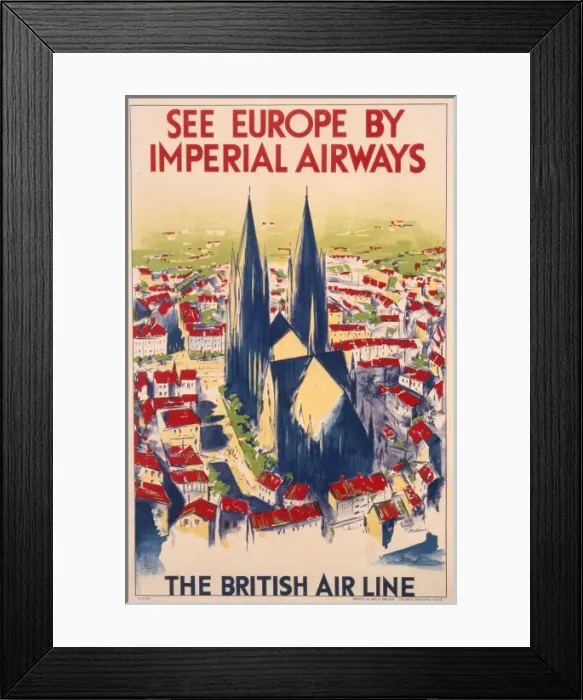 Framed Print : Imperial Airways poster Framed Print : Imperial Airways poster