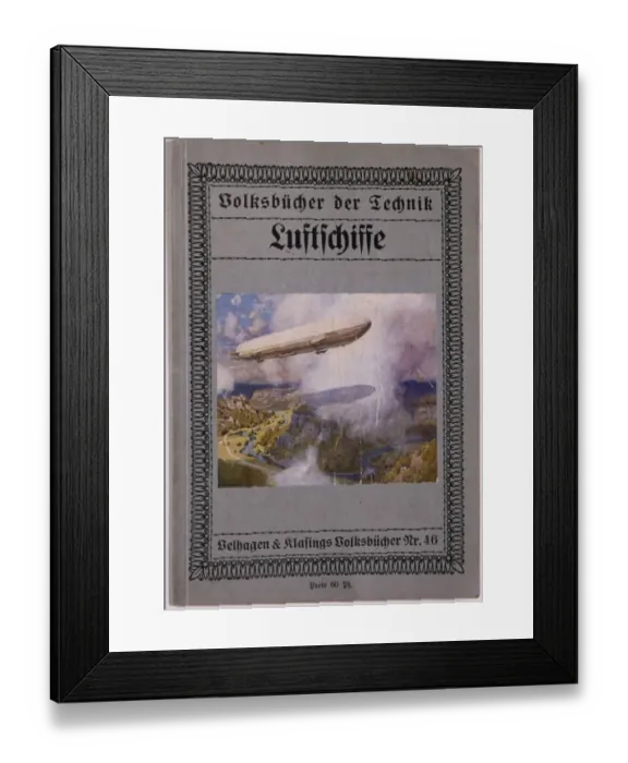 Framed Print : Zeppelin Brochure Framed Print : Zeppelin Brochure