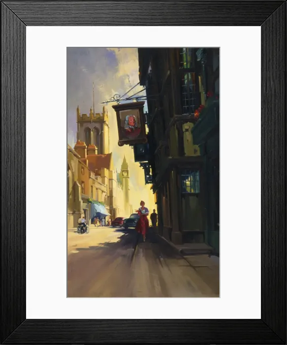 Framed Print : High Street pub in English Market Town Framed Print : High Street pub in English Market Town