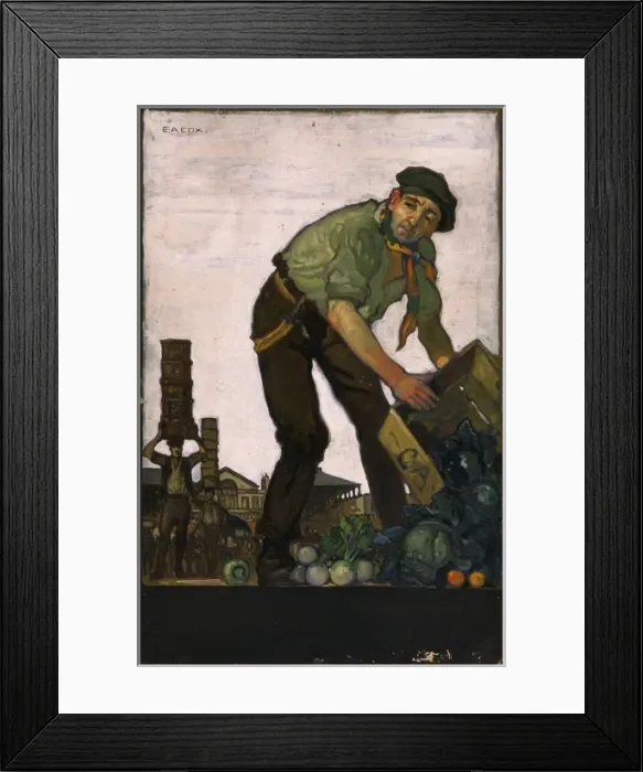 Framed Print : Covent Garden Market Trader