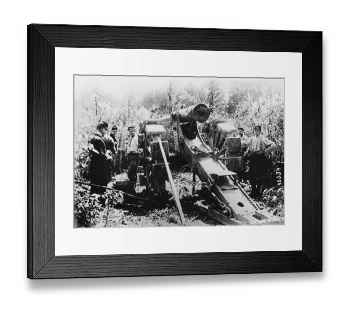 Framed Print : French artillery WWI Framed Print : French artillery WWI
