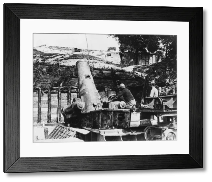 Framed Print : French artillery WWI Framed Print : French artillery WWI