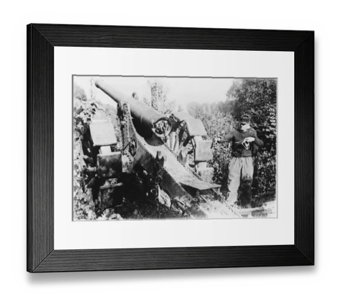 Framed Print : French artillery WWI Framed Print : French artillery WWI