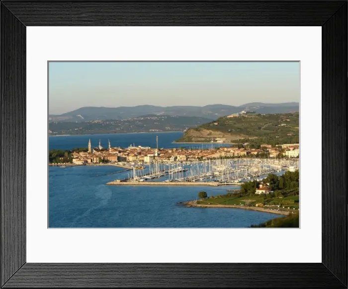 Framed Print : Distant view of Izola, Slovenia Framed Print : Distant view of Izola, Slovenia