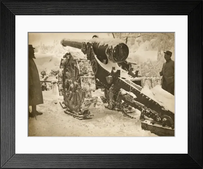 Framed Print : French artillery WWI Framed Print : French artillery WWI