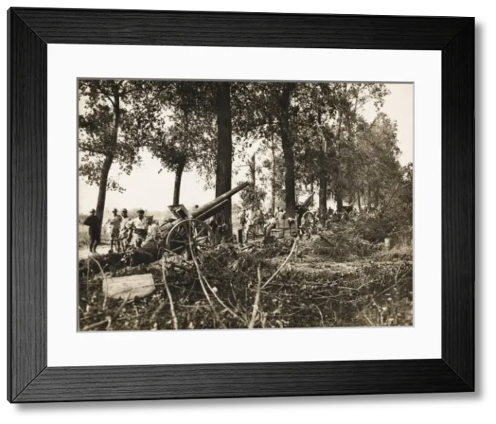 Framed Print : German artillery WWI Framed Print : German artillery WWI