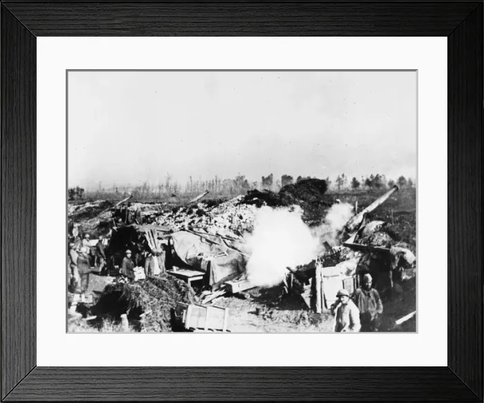 Framed Print : French artillery WWI Framed Print : French artillery WWI
