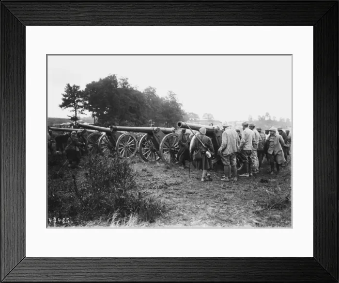 Framed Print : French artillery WWI Framed Print : French artillery WWI