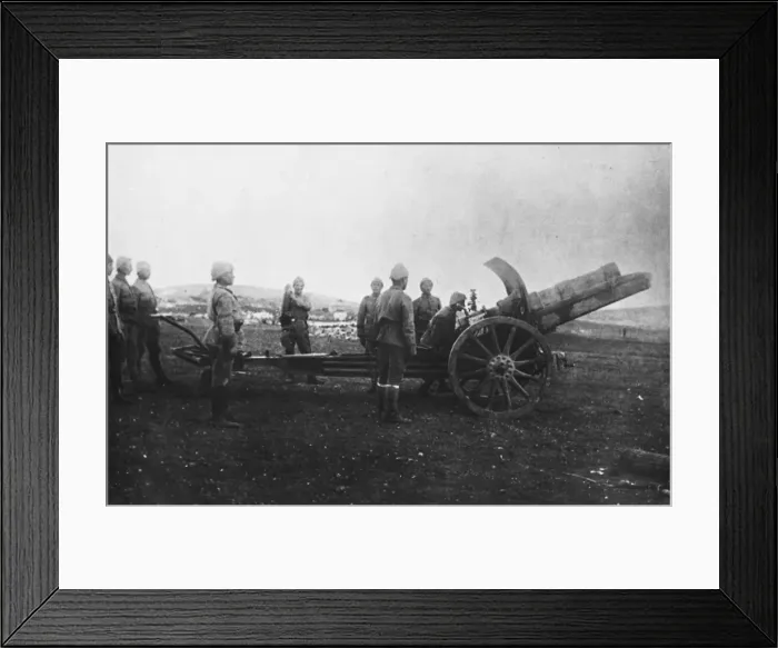 Framed Print : Turkish artillery WWI Framed Print : Turkish artillery WWI