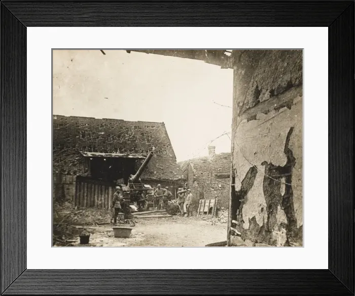 Framed Print : French artillery WWI Framed Print : French artillery WWI