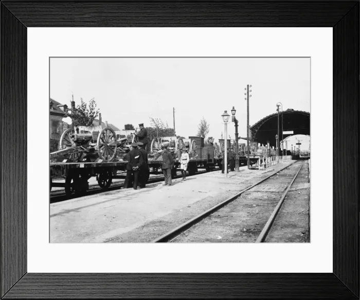 Framed Print : Captured French artillery WWI Framed Print : Captured French artillery WWI