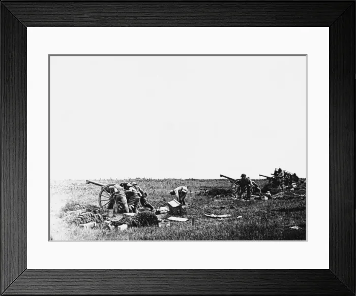 Framed Print : French Artillery WWI Framed Print : French Artillery WWI