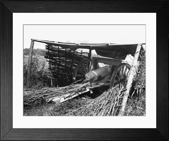 Framed Print : French dummy emplacement WWI Framed Print : French dummy emplacement WWI