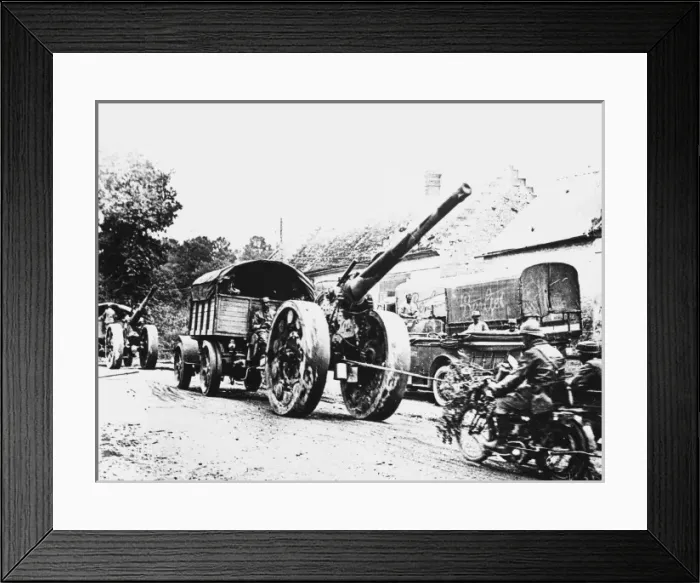 Framed Print : French artillery WWI Framed Print : French artillery WWI