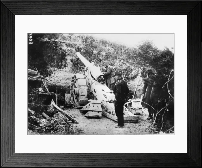 Framed Print : French artillery WWI Framed Print : French artillery WWI
