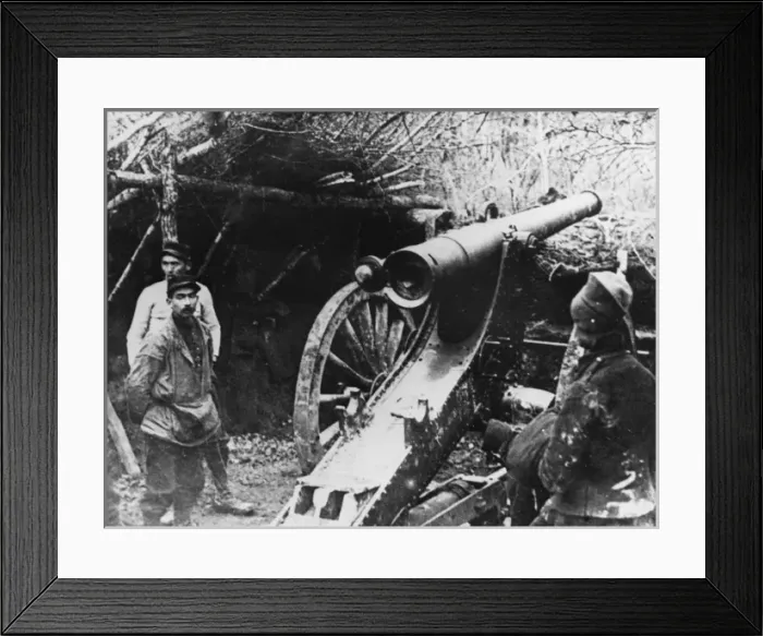 Framed Print : French artillery WWI Framed Print : French artillery WWI