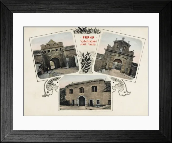 Framed Print : Gates of Prague - Czech Republic Framed Print : Gates of Prague - Czech Republic