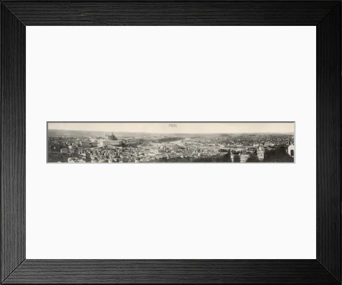 Framed Print : Panoramic View of Prague - Czech Republic Framed Print : Panoramic View of Prague - Czech Republic