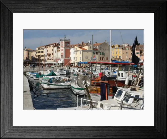 Framed Print : Harbour of Rovinj, Croatia Framed Print : Harbour of Rovinj, Croatia