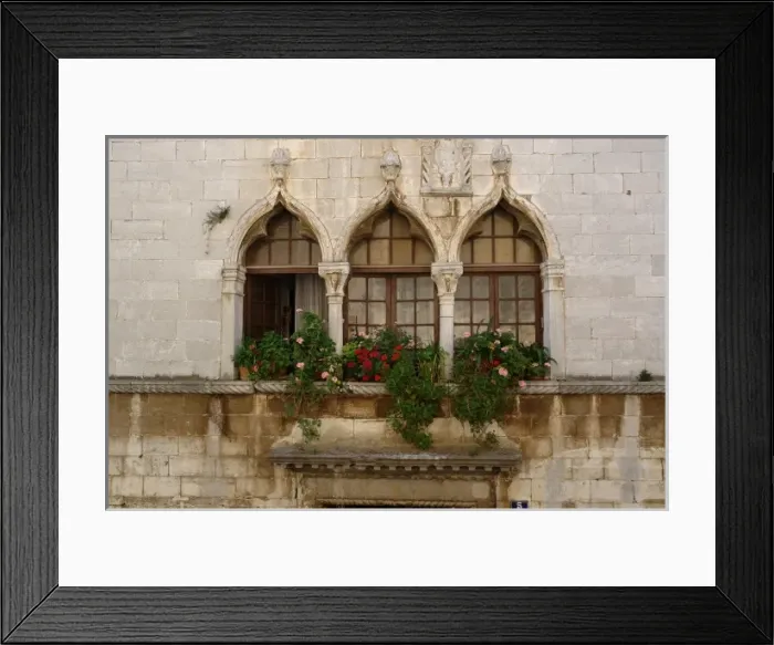Framed Print : Windows in Porec, Croatia Framed Print : Windows in Porec, Croatia