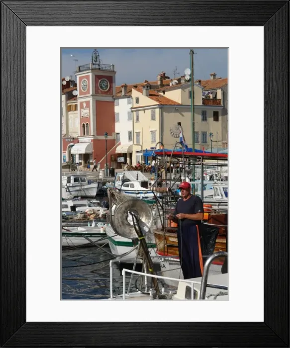 Framed Print : Harbour and old town, Rovinj, Croatia Framed Print : Harbour and old town, Rovinj, Croatia