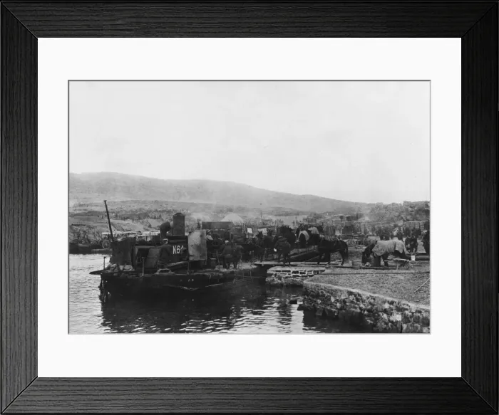 Framed Print : V Beach at Gallipoli WWI Framed Print : V Beach at Gallipoli WWI