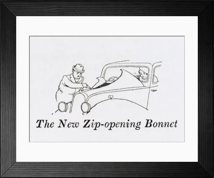 Framed Print : Zip bonnet / W H Robinson Framed Print : Zip bonnet / W H Robinson