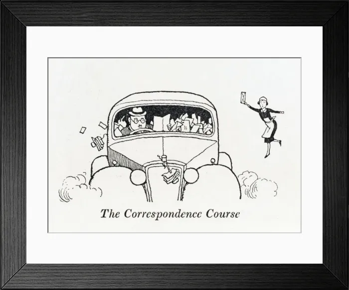 Framed Print : Correspondence Course / W H Robinson Framed Print : Correspondence Course / W H Robinson